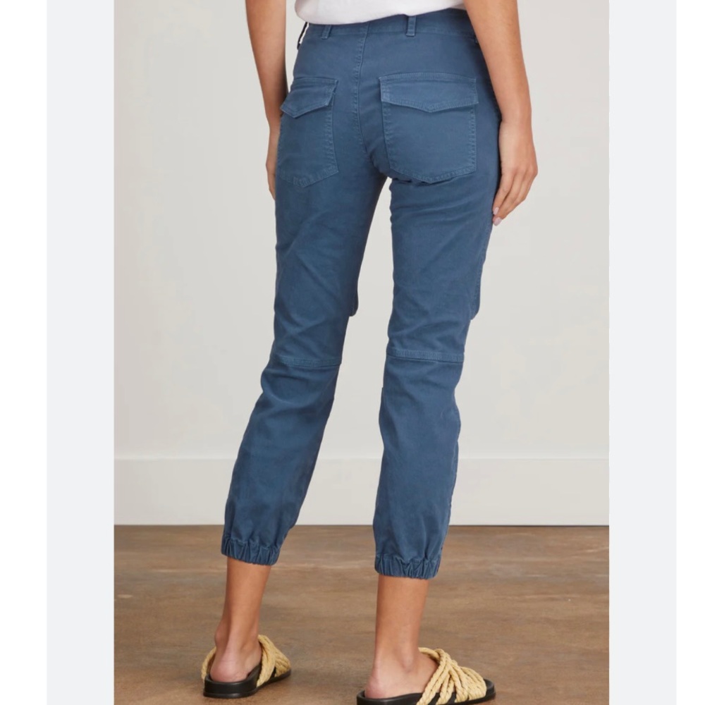NWT nili lotan cropped military pant teal blue size 8 - Picture 2 of 8